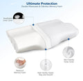 memory foam neck pillow cover, cervical pillowcase replacement, pillow cover for cervical pillow, ergonomic pillow cover